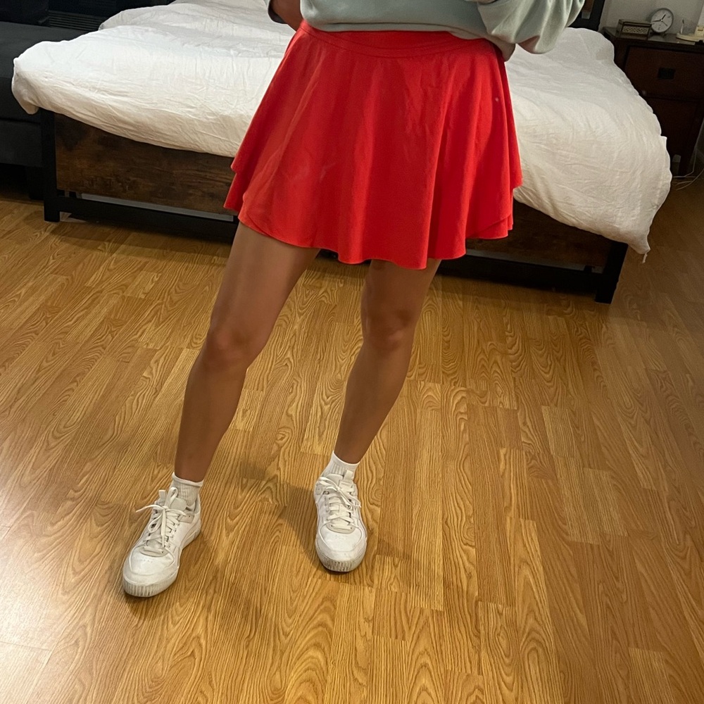 Lululemon Athletica Bright Red Skater Skirt